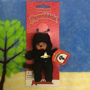 Vintage Y2K Kawaii Ninja Monchhichi Keychain